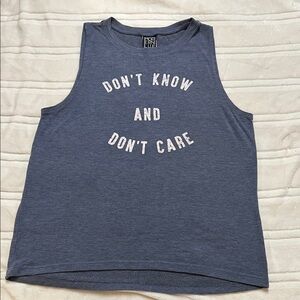 Modern Lux Blue Graphic Tank Top/ Muscle Shirt